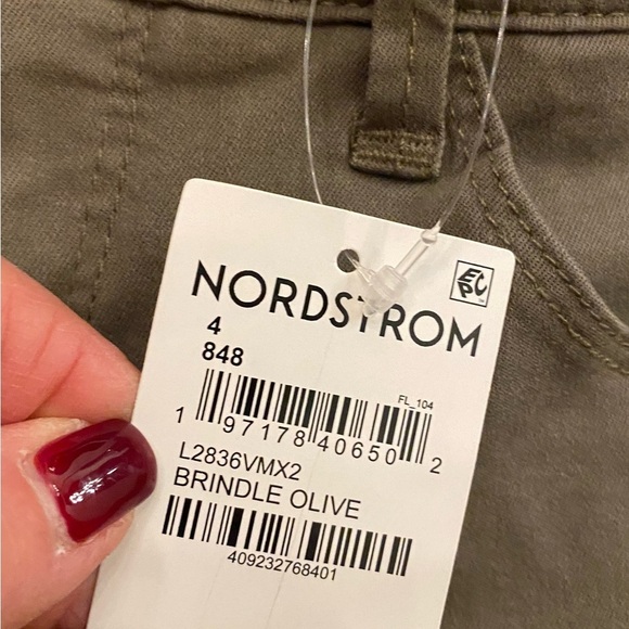 Wit & Wisdom Womens Army Khaki Green Elastic Ab Ankle New size 4 - Picture 2 of 12